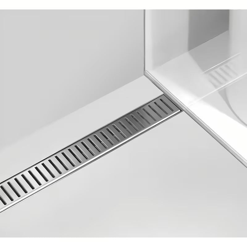 Nerjavno kanaleta za tuš Alca Chrome 95 cm pro odtok tuši v ravnini tal