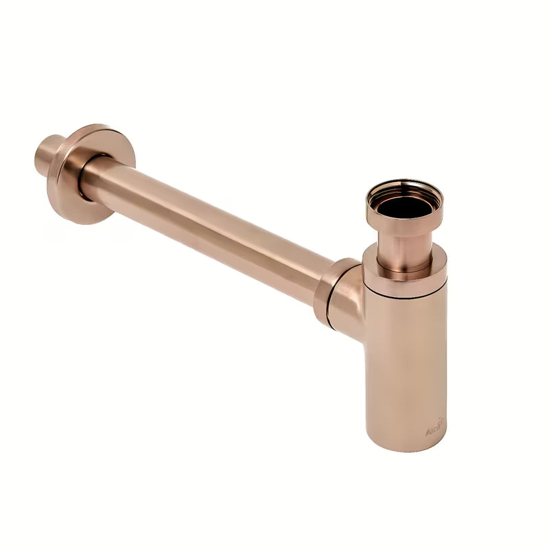 Alca Individual sifon za umivalnik DN32 u izvedbi rose gold mat s metalnom rozetom