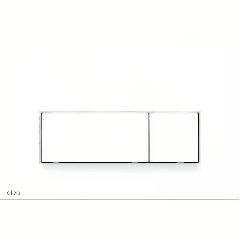 Bijele aktivirna tipka Alca pro za predzidne instalacijske sustave i WC školjka vodokotliće pro za ugradnju u zid