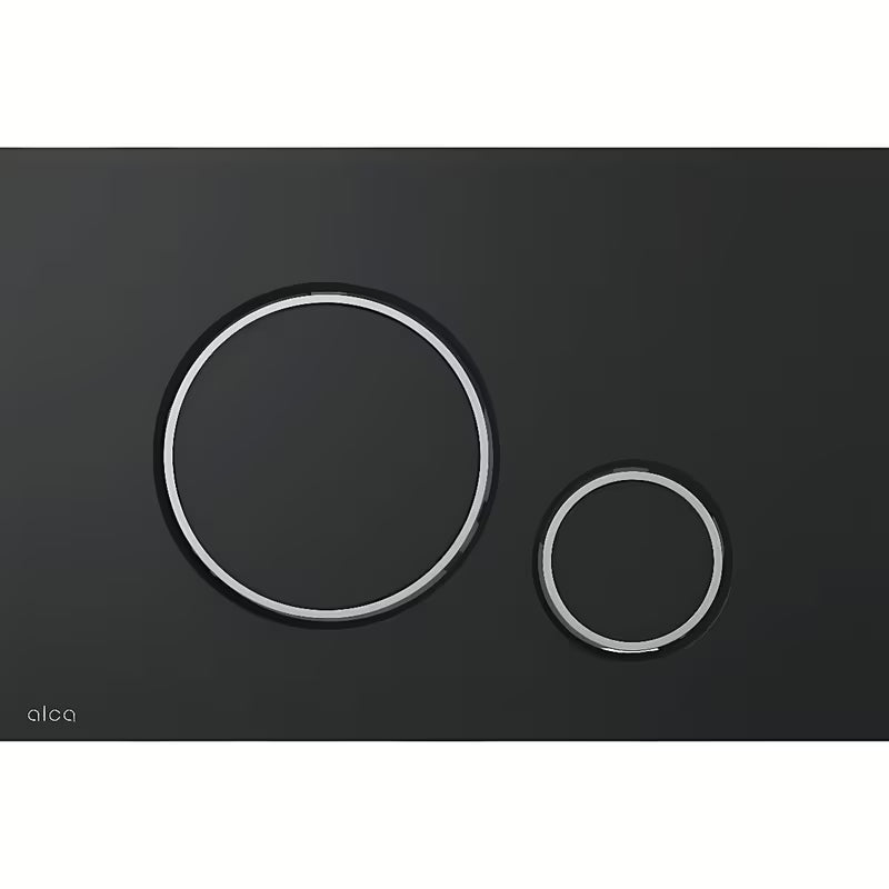 Aktivirna tipka Alca u crnoj mat boji pro dvokoličinsko mehaničko ispiranje
