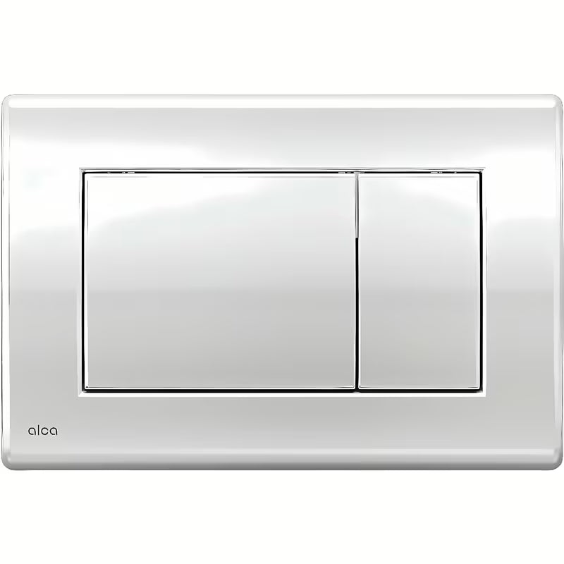 Aktivirna tipka Alca Chrome u krom-sjaj izvedbi pro instalacijske sustave i WC školjka vodokotliće pro za ugradnju u zid.