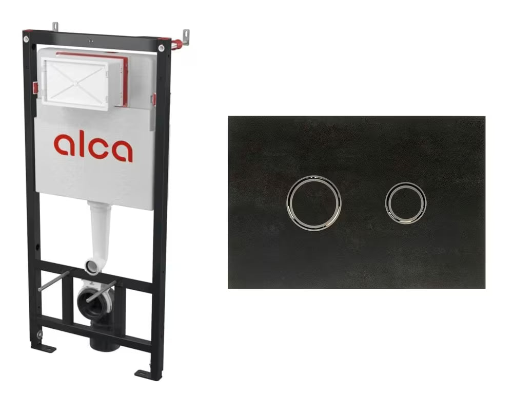 Podometni splakovalnik Alca gipsani modul za lagane zidove u setu z gumbom