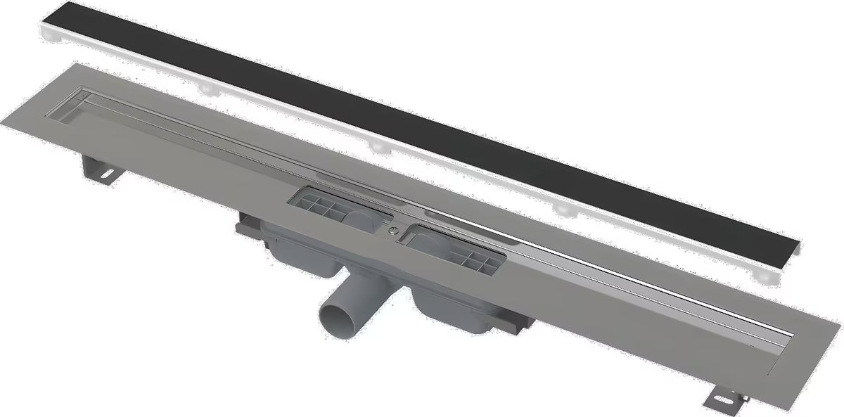 Nehrđajući kanaleta za tuš Alca s rešetkom pro za umetanje pločica bez okvira pro tuši u razini poda.