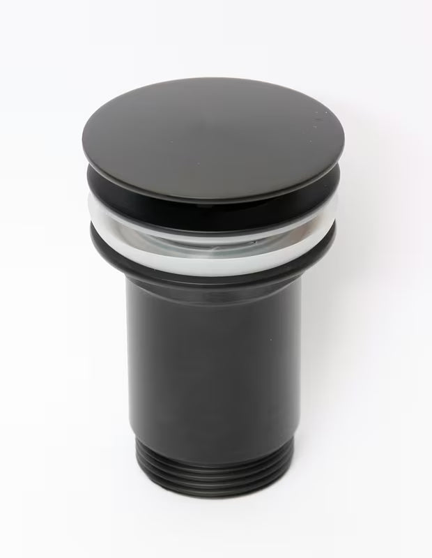 Crna mat sifonska garnitura za umivaonik odtok Alca pro umivalniki brez preliva sa sitom za nečistoće