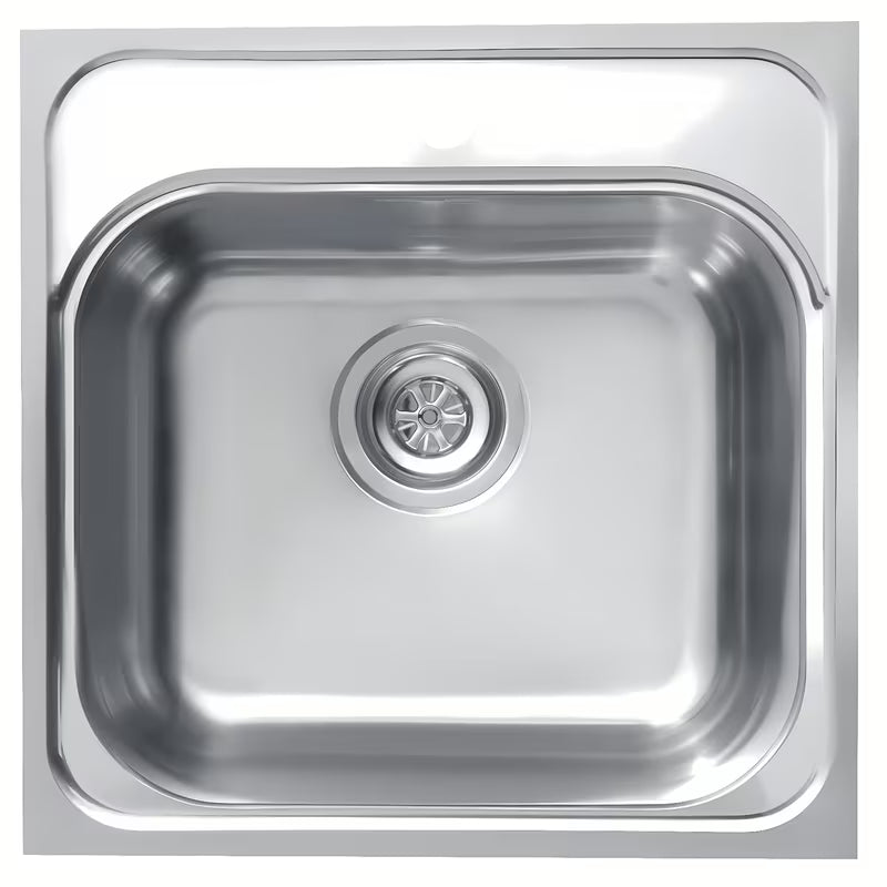 Inox vgradni pomivalno korito Alveus Basic 140 bez ocjeđivača, s preljevom i otvorom pro slavinu.