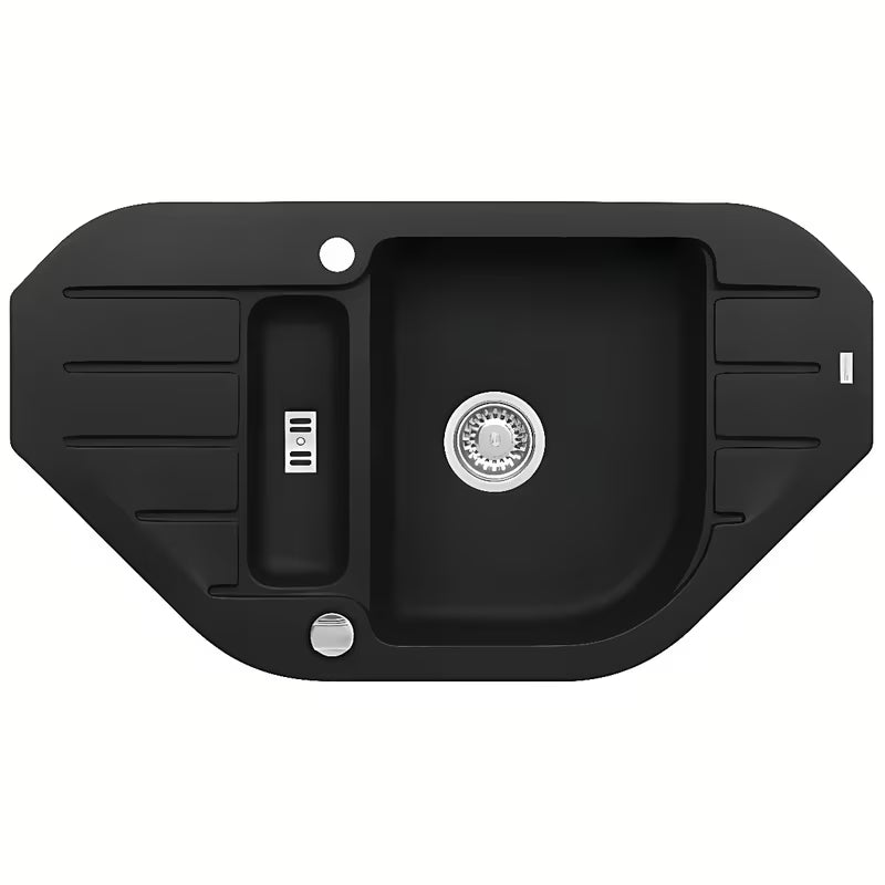 Alveus granitni vgradni pomivalno korito s ocjeđivačem za delovni pult 90 x 50 cm