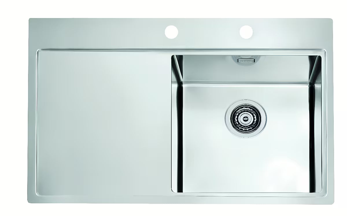 Inox pomivalno korito Alveus Pure 40 z odcejalnikom s koritom desno