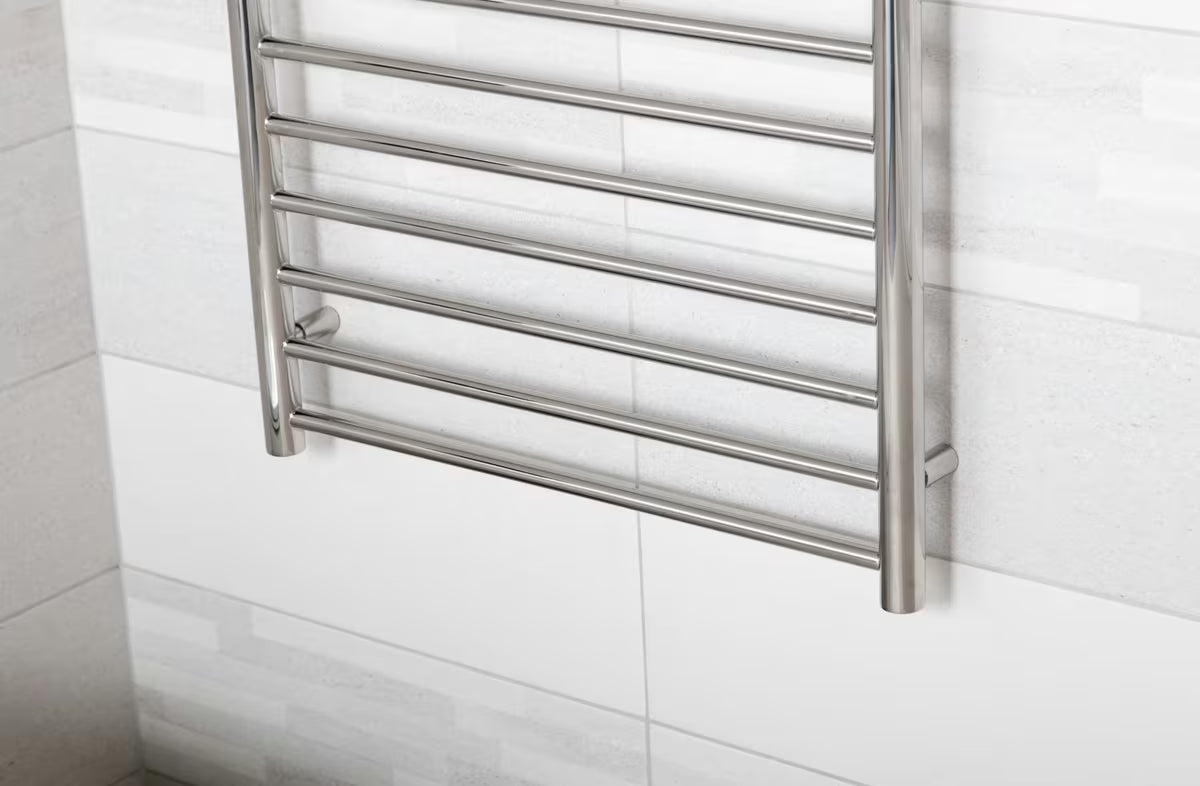 Kombiniran kopalniški radiator Anima Paul 60x120 cm v izvedbi polirano nerjavno jeklo chrome.