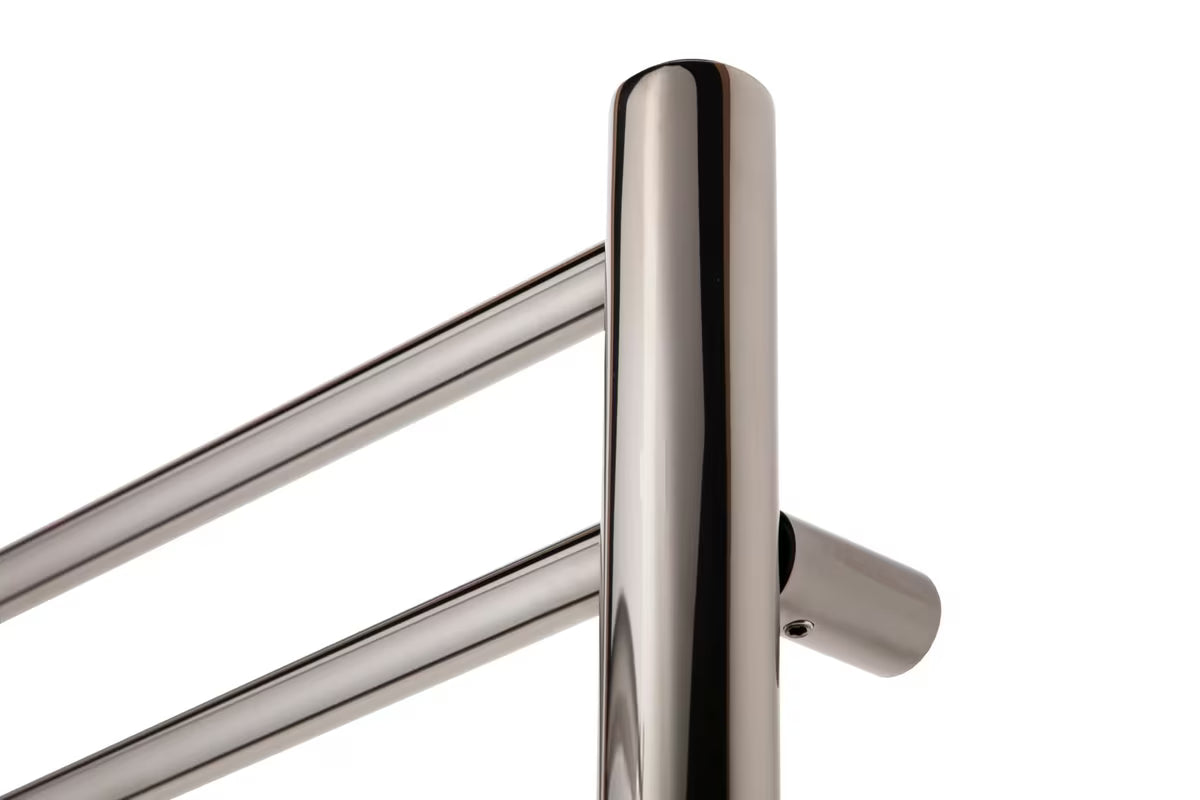 Anima Paul kombiniran kupaonski radiator 60x120 cm u boji PVD gun metal s tankim vodoravnim cijevima.