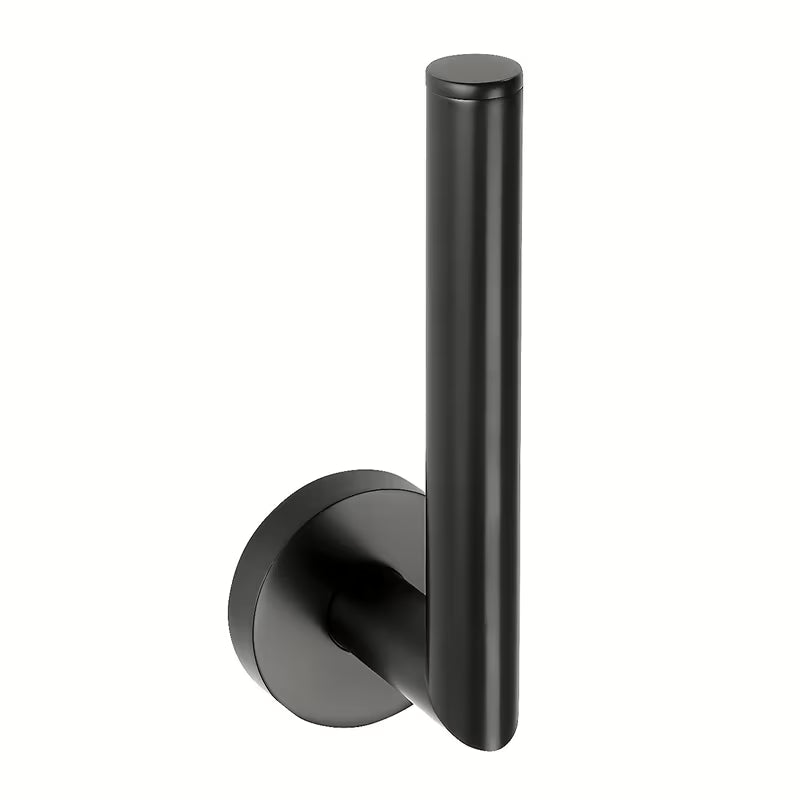 Črn držalo za toaletni papir Bemeta Dark pro, montaža z vrtanjem ali lepljenjem