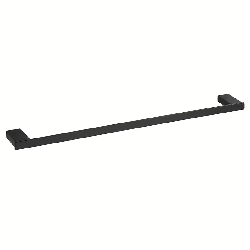 Crni stenski držalo za brisače Bemeta Nero u četvrtastoj izvedbi, od mesinga