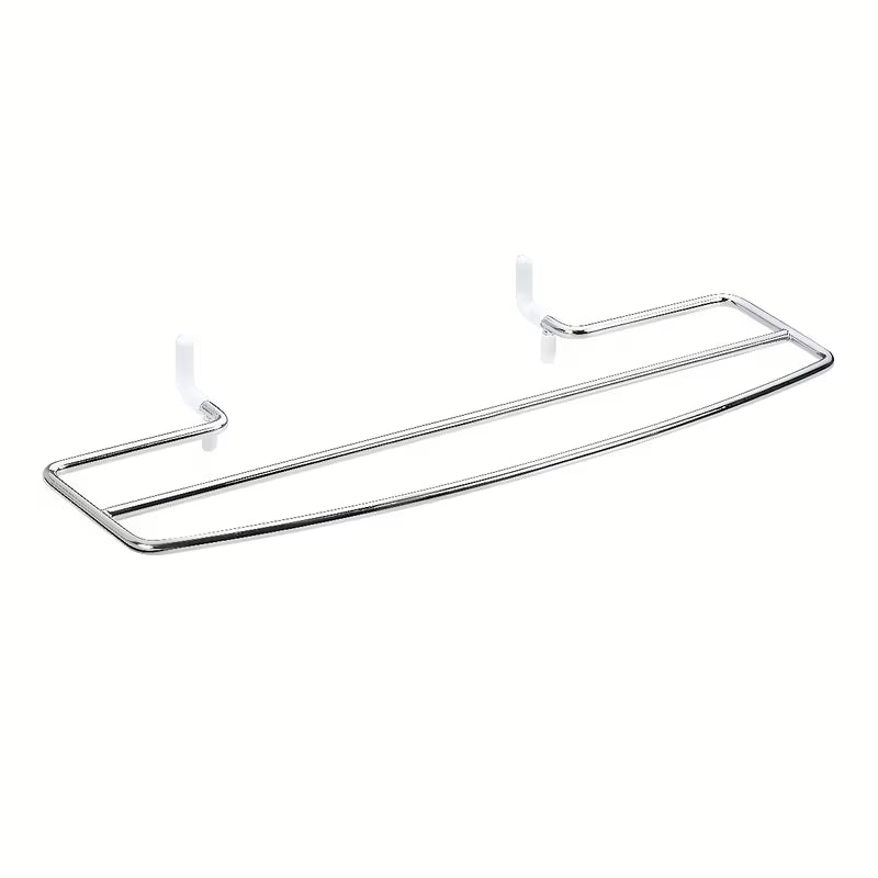 Bemeta Rawell viseči dvojni držalo za brisače v sijajni krom izvedbi za kopalniški radiator.