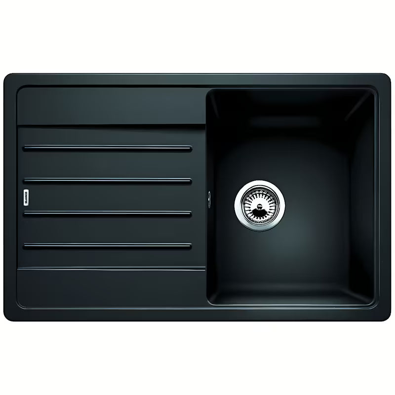 Granitno pomivalno korito Blanco Legra 45 S z odcejalnikom v barvi antracit pro, zgornja montaža