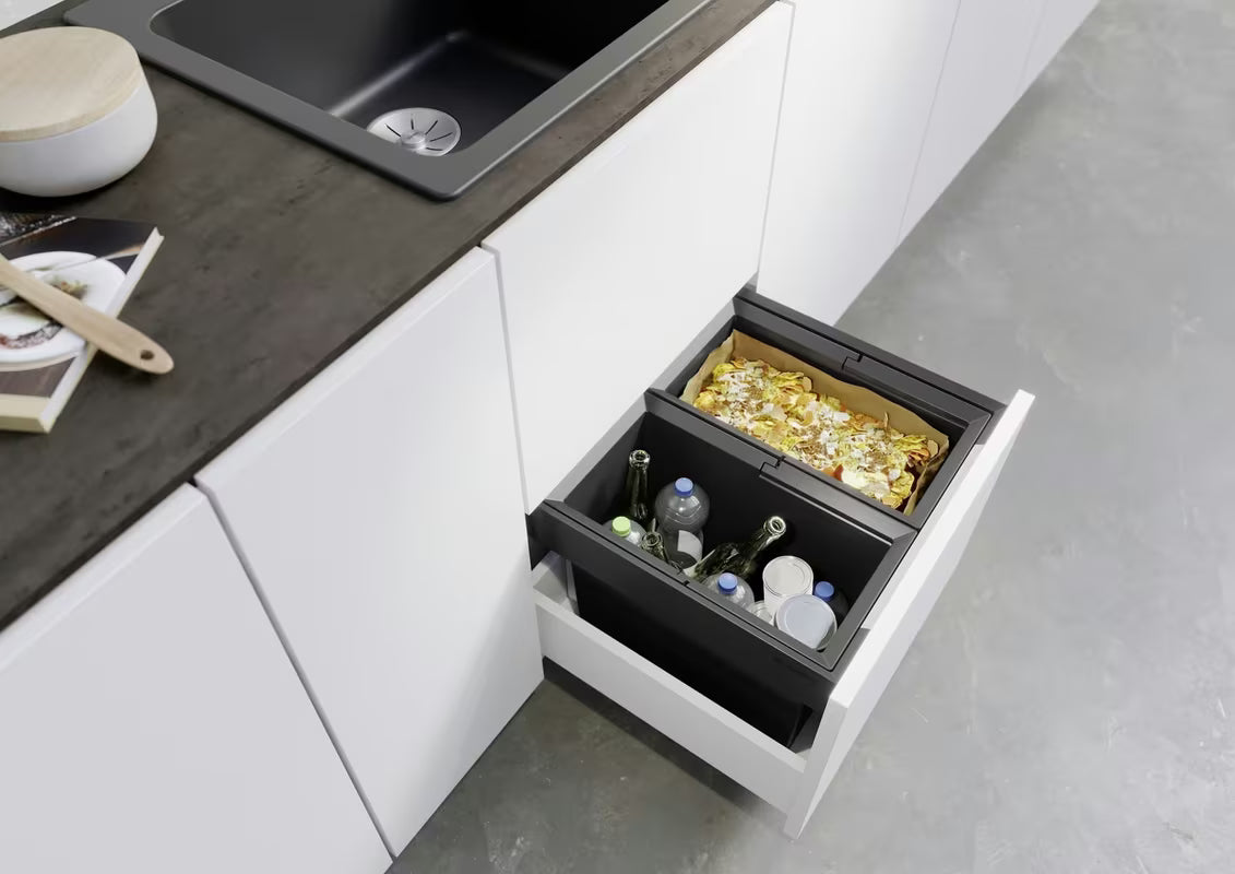 Blanco Flexon II Low koš za smeti sortirnik za predal z aluminijastim okvirjem
