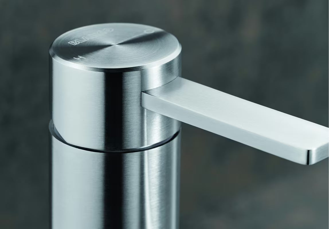 Blanco Ambis enoročna stoječa armatura za pomivalno korito od brušenog nehrđajućeg čelika s mat površinom