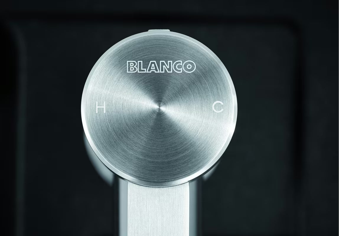 Blanco Ambis enoročna stoječa armatura za pomivalno korito od brušenog nehrđajućeg čelika s mat površinom