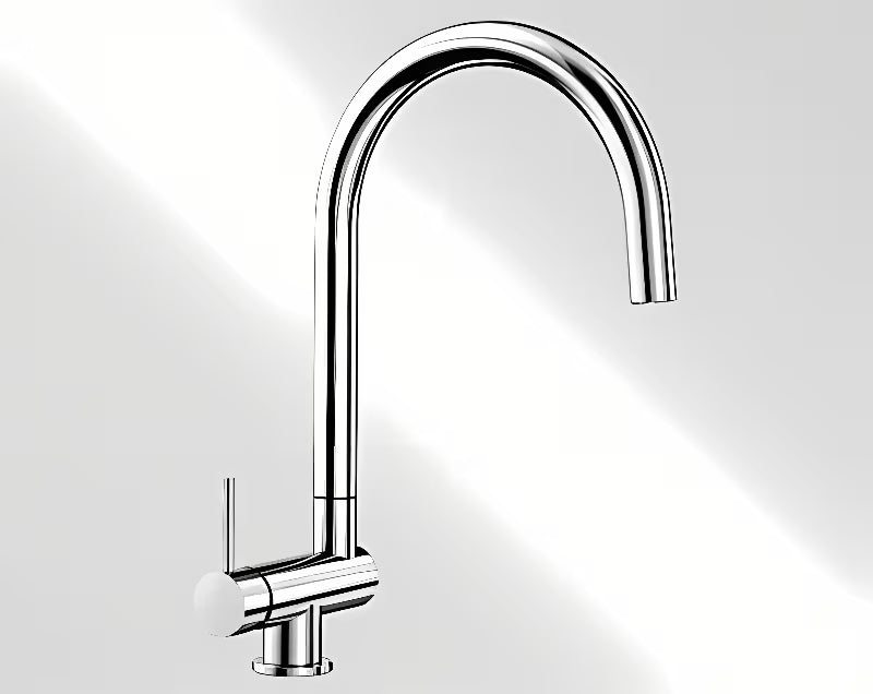 Blanco Coressa-F enoročna armatura za pomivalno korito za ugradnju ispred prozora u krom izvedbi s ručicom lijevo