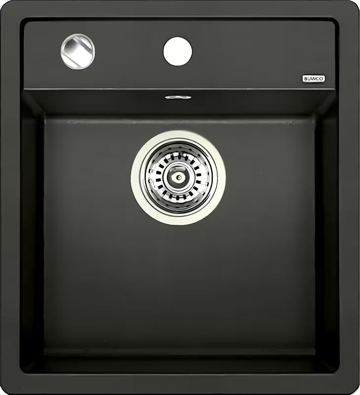 Granitni kuhinjski enojno korito Blanco Dalago 45 u antracit boji pro, ugradnja odozgo za delovni pult.