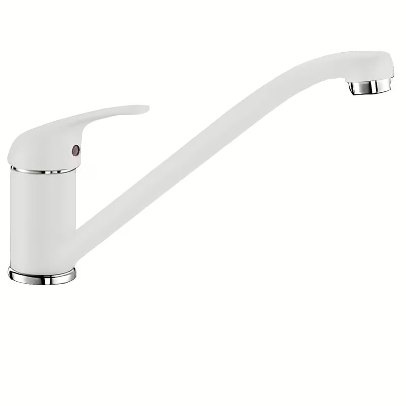 Bijela armatura za pomivalno korito Blanco Daras s mat površinom Silgranit-look i zakretnim izljevom