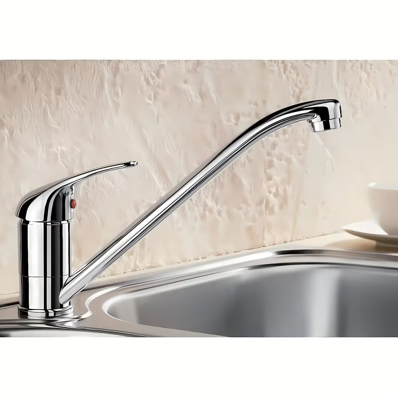 Krom enoročna armatura za pomivalno korito Blanco Daras s sa zakretnim izljevom u zaobljenom dizajnu