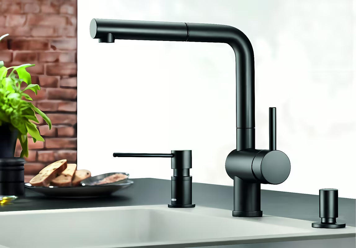 Dozator detergenta Blanco Lato u crnoj mat boji