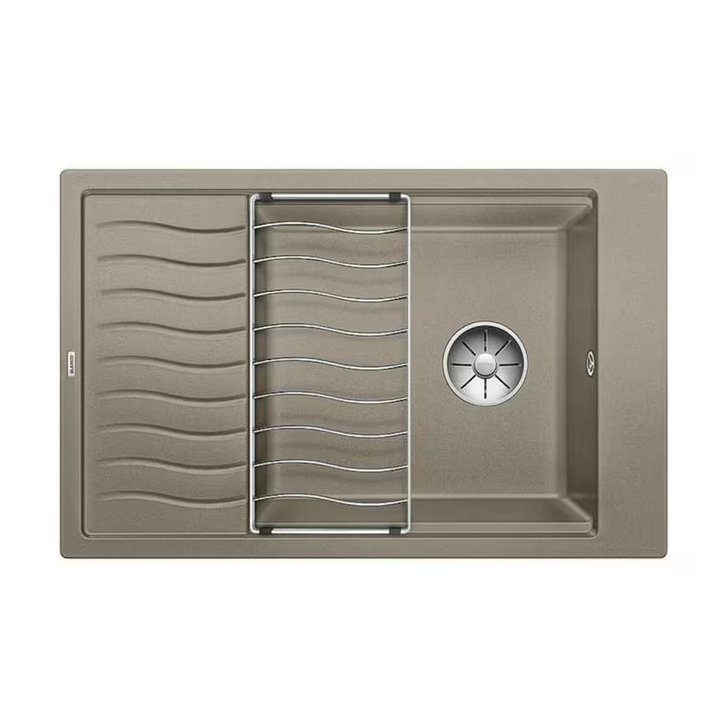 Granitni pomivalno korito Blanco elonxl 6 S z odcejalnikom u boji tartufo