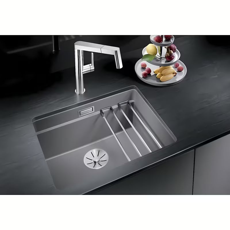 Blanco Etagon 500-U granitno kuhinjsko enojno korito v beli barvi pro spodnja montaža pod pult
