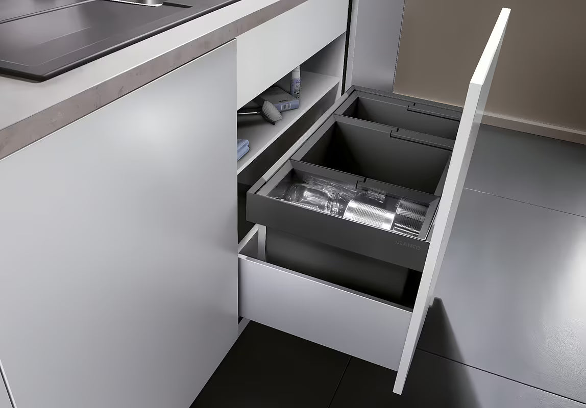 Koš za Smeti sortirnik za ladicu Blanco Flexon II 80/3 s okvirom i visećim posudama