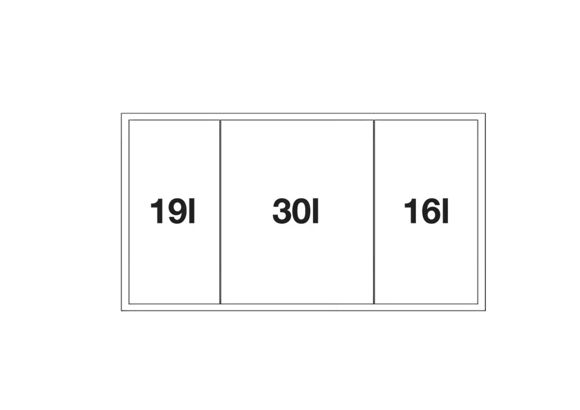 Koš za Smeti sortirnik za ladicu Blanco Flexon II 80/3 s okvirom i visećim posudama