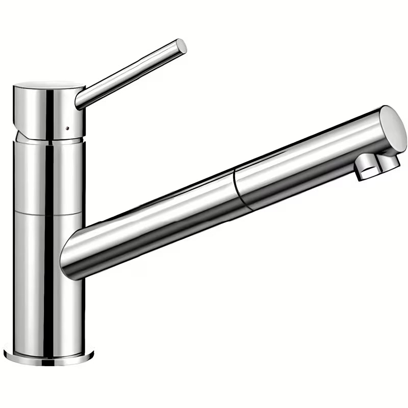 Kromirana armatura za pomivalno korito Blanco Kano-S s izvlačnim tušem u vitkom dizajnu