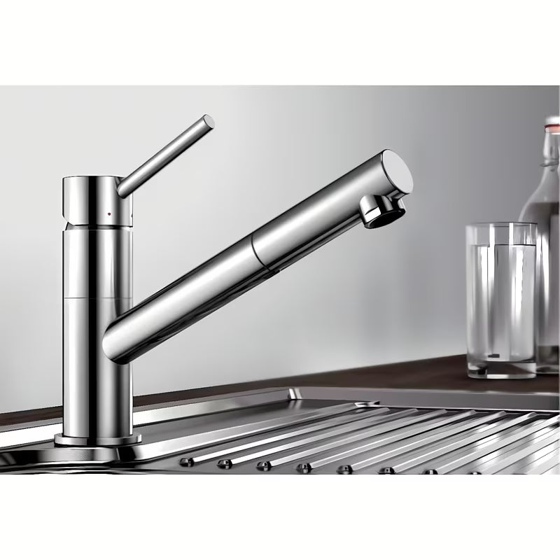 Kromirana armatura za pomivalno korito Blanco Kano-S s izvlačnim tušem u vitkom dizajnu