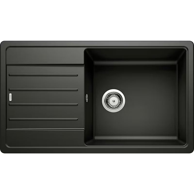 Crni pomivalno korito Blanco Legra XL 6 S ocjednom plohom pro, ugradnja odozgo