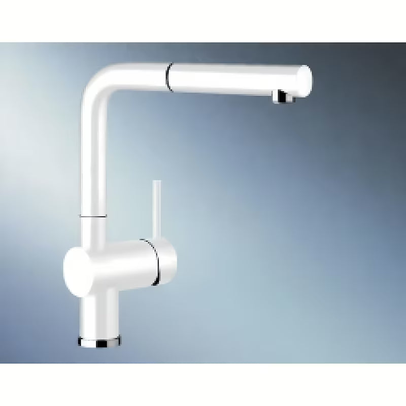 Bijela armatura za pomivalno korito Blanco Linus - S izvlačnim tušem i površinom Silgranit-look.