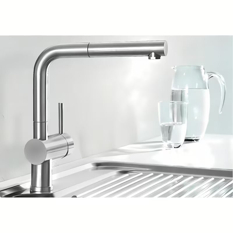 Kromirana armatura za pomivalno korito Blanco Linus - S izvlačnim tušem i zakretnim izljevom