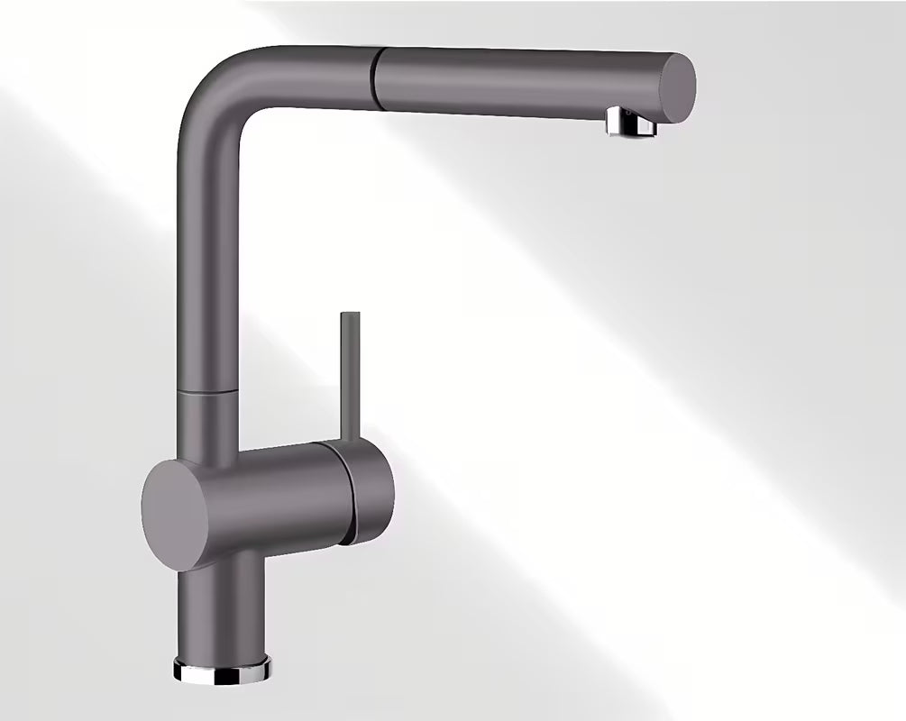 Blanco Linus - S armatura za pomivalno korito s izvlačnim tušem u boji siva stijena, Silgranit-look