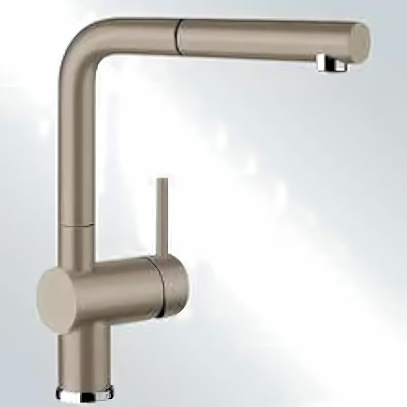 Blanco Linus - S enoročna armatura za pomivalno korito tartufo s izvlačnim tušem i površinom Silgranit-look.