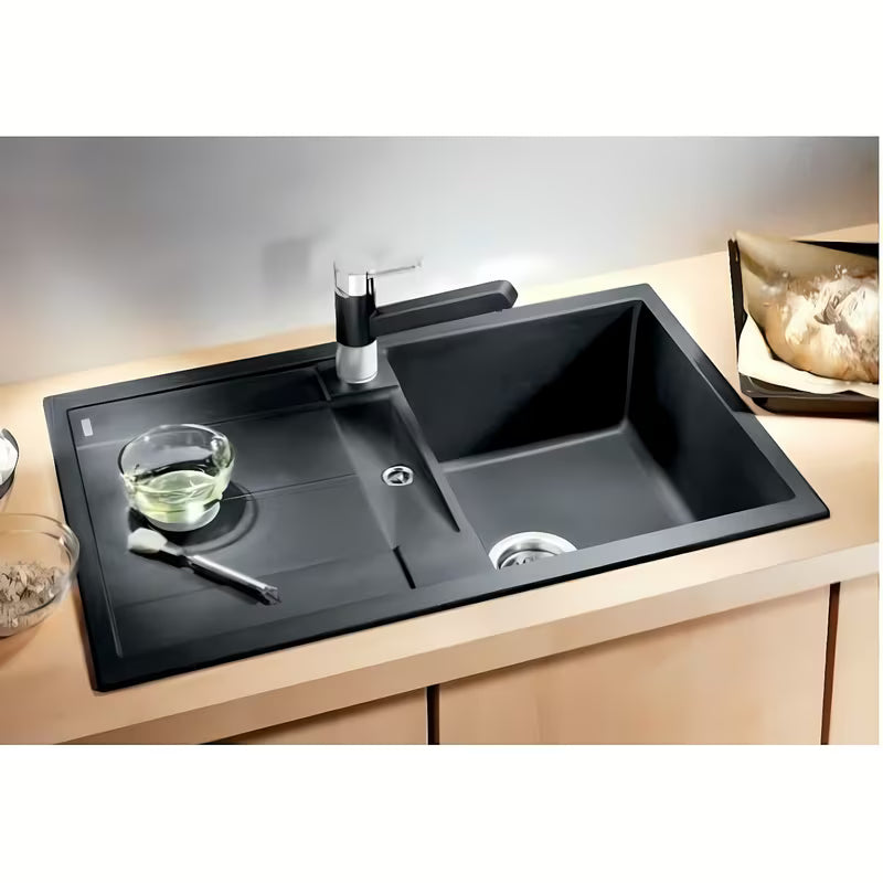 Blanco Metra 45 S granitni pomivalno korito z odcejalnikom, antracit, ugradnja odozgo