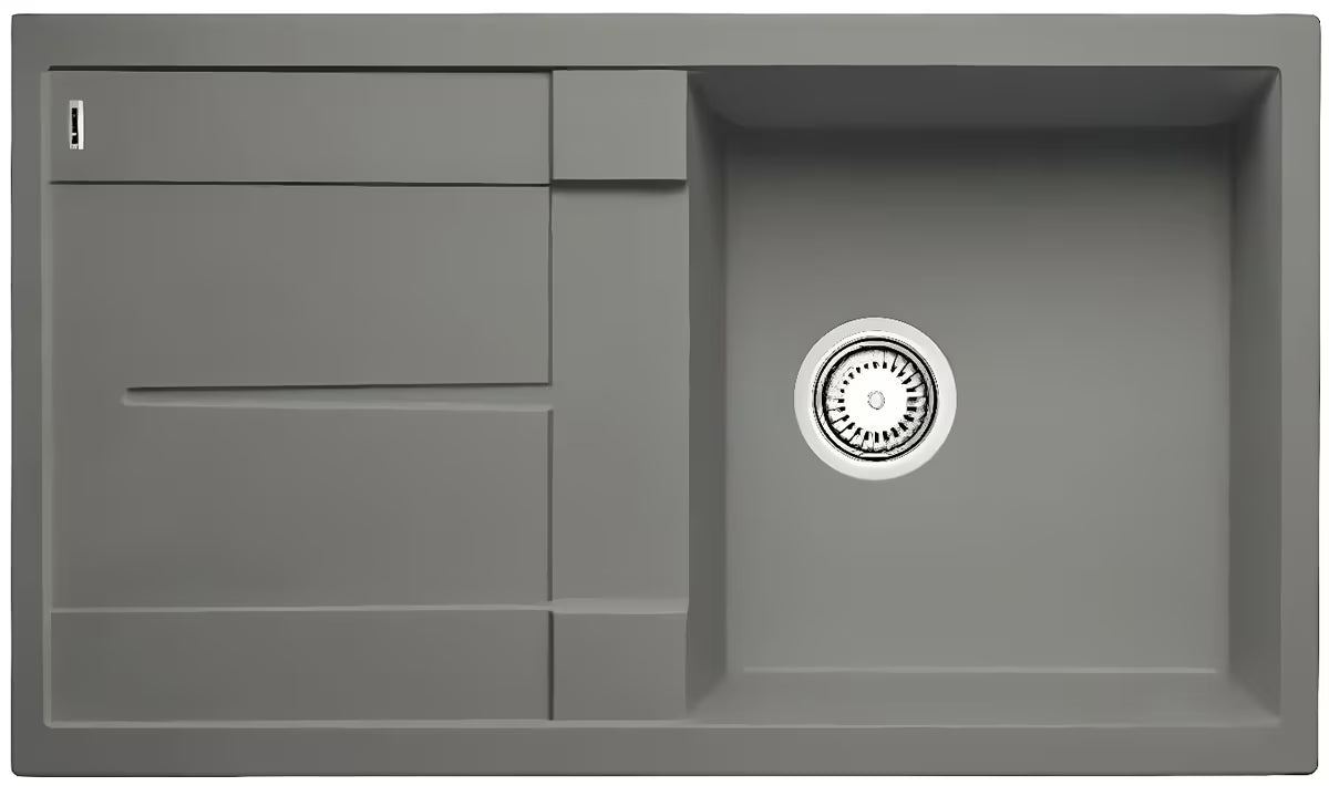 Granitni pomivalno korito Blanco Metra 5 S z odcejalnikom u boji siva stijena pro ugradnja odozgo