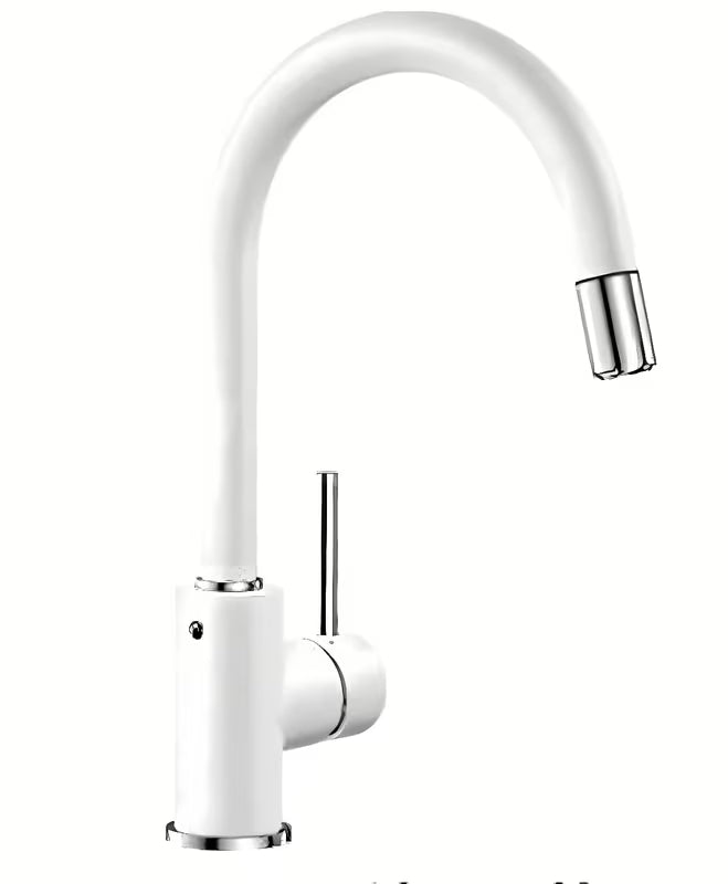 Bijela armatura za pomivalno korito Blanco Mida-S s izvlačnim tušem i zakretnim izljevom