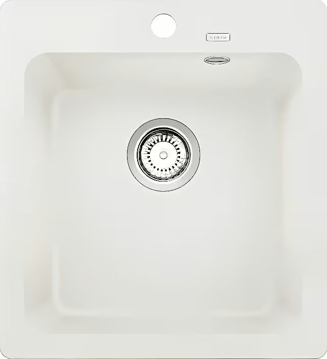 Belo granitno kuhinjsko enojno korito Blanco Naya 45 pro montaža za delovni pult