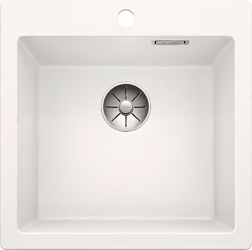 Bijeli granitni pomivalno korito Blanco Pleon 5 pro za ugradnju odozgo za delovni pult