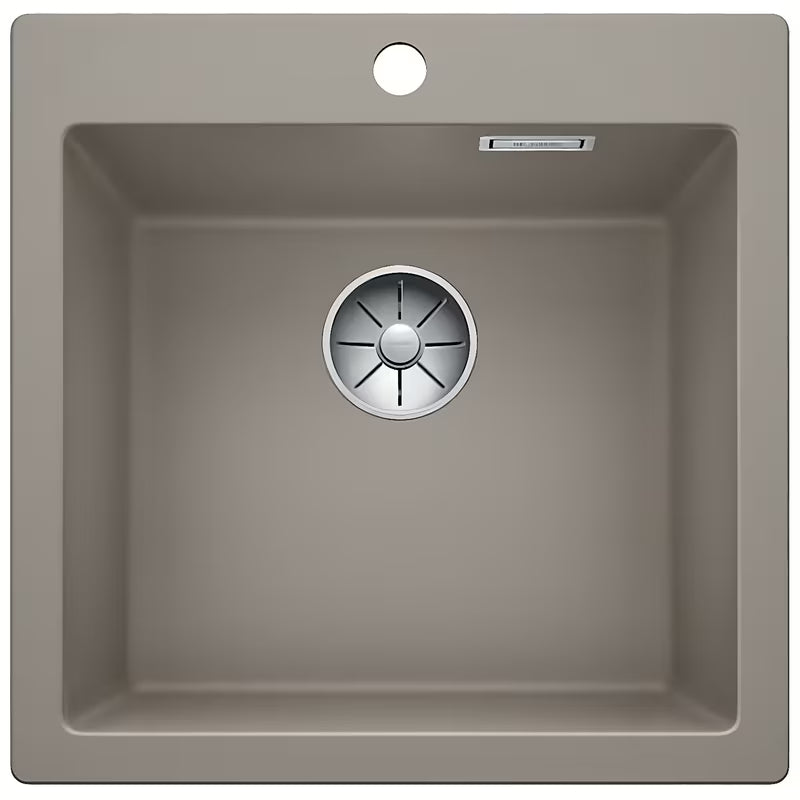 Granitni kuhinjski enojno korito Blanco Pleon 5 u boji tartufo pro za ugradnju odozgo za delovni pult.
