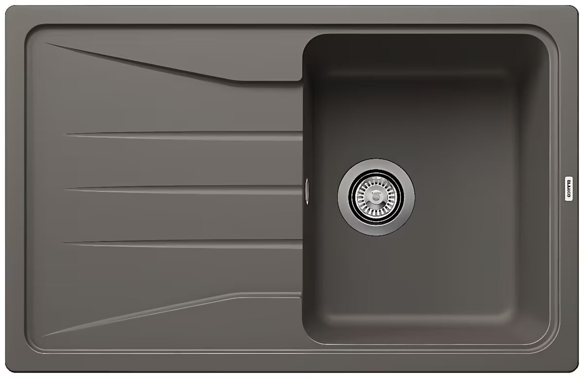 Granitni pomivalno korito Blanco Sona 45 S ocjednom plohom u boji vulkansko siva