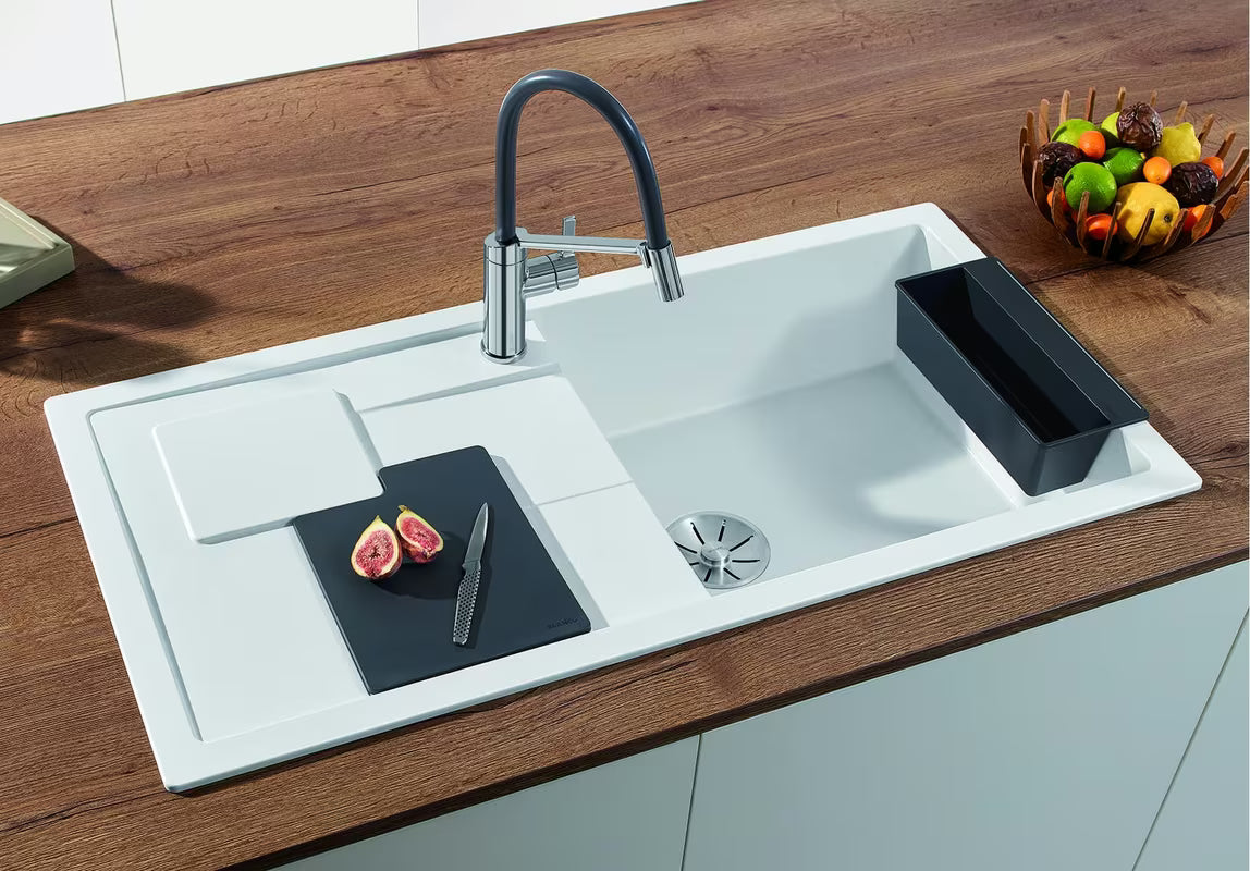 Krom armatura za pomivalno korito Blanco Viu-S s izvlačnim tušem i zakretnim izljevom 360°