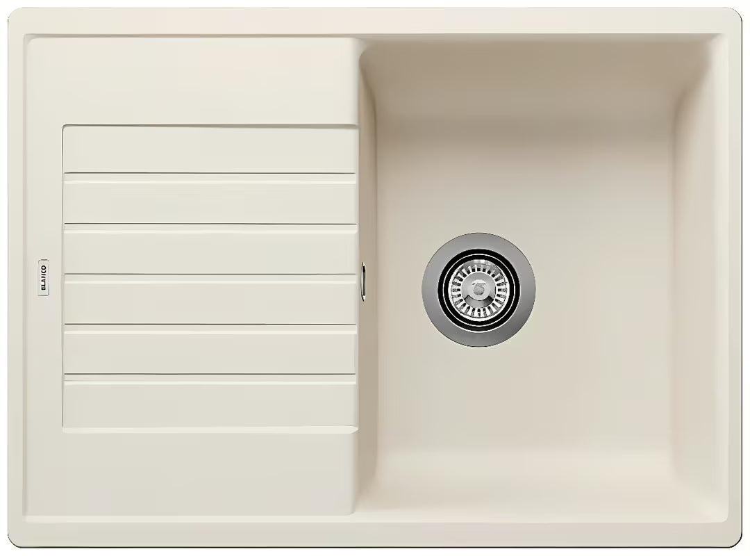 Blanco Zia 45 S granitno pomivalno korito z odcejalnikom, bela soft, montaža za delovni pult