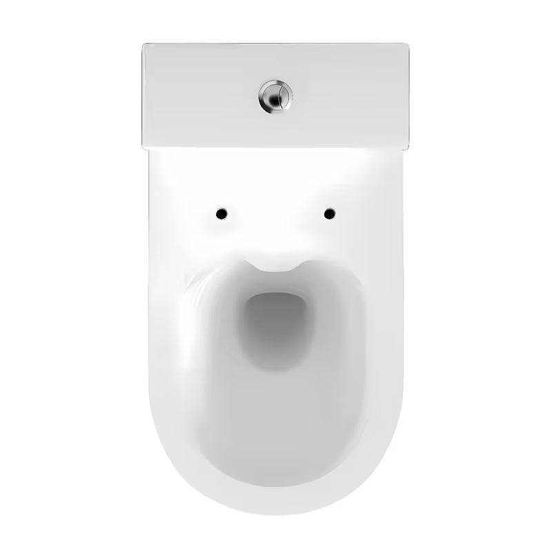 Cersanit Crea stoječa WC školjka kombi brez splakovalnega kroga s wc desko mehko Zapiranje Soft Close v beli barvi
