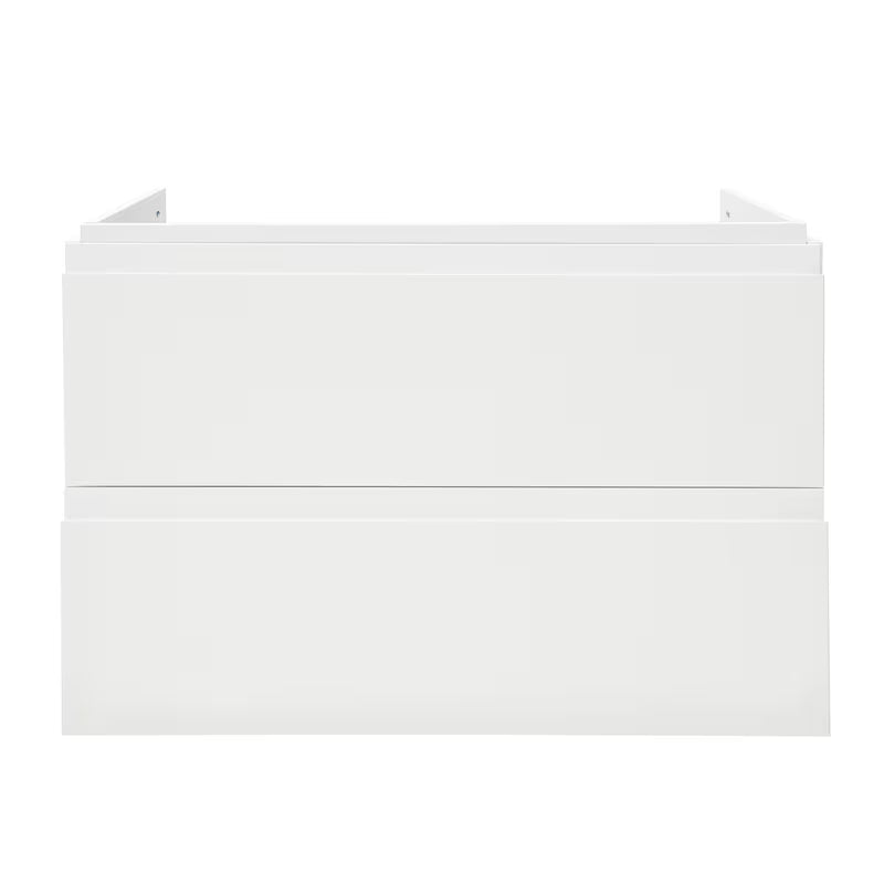 Cersanit Dormo viseča omarica s keramičnim umivalnikom v beli sijajni izvedbi 80x37,5x62 cm