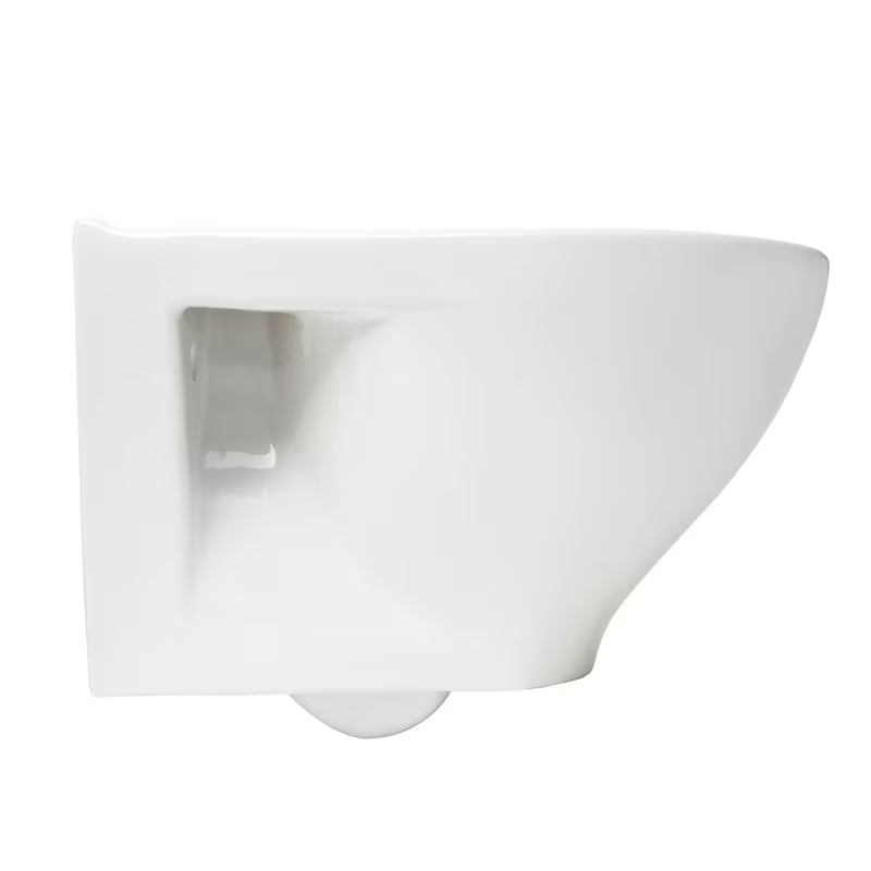 Bijelo viseča WC školjka Cersanit Dormo s bezrubnim izvedbom i sjedalom mehko Zapiranje Soft Close