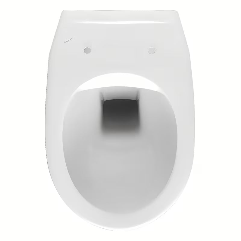 Bel viseča WC školjka Fayans Neo brez splakovalnega kroga z zadnjim odtokom