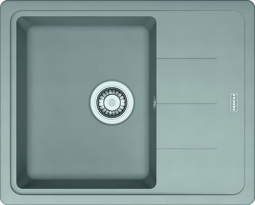 Granitni pomivalno korito Franke BFG 611-62 z obojestranskim odcejalnikom v barvi aluminium